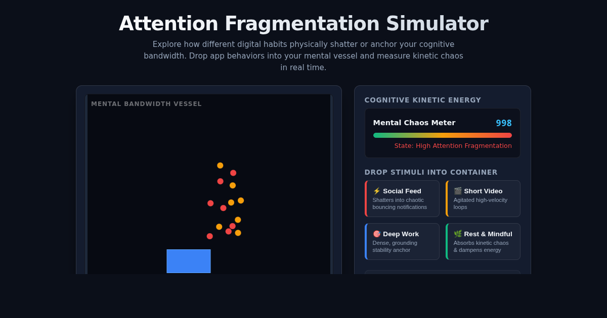 Attention Fragmentation Simulator preview