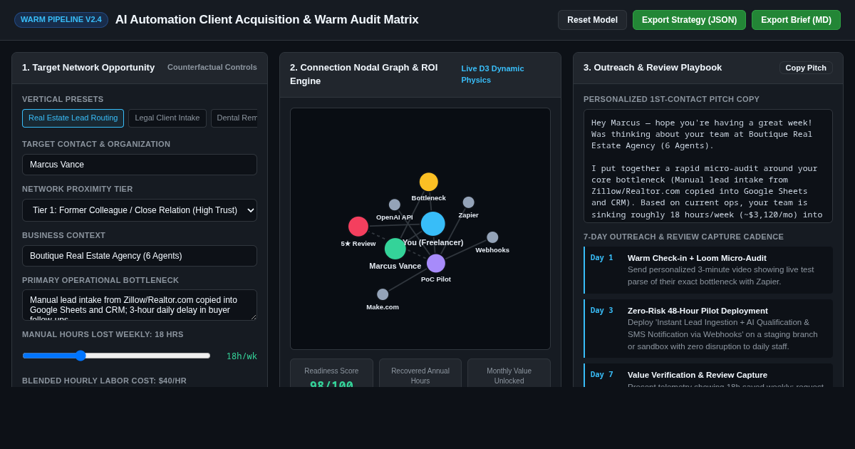 AI Automation Client Acquisition & Warm Audit Matrix preview