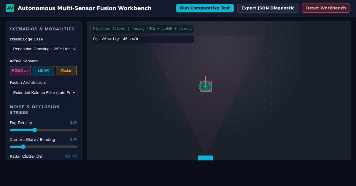 Autonomous Vehicle Multi-Sensor Fusion Workbench preview