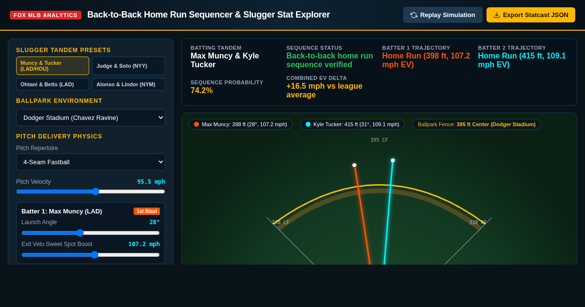 Back-to-Back Home Run Sequencer & Slugger Stat Explorer preview