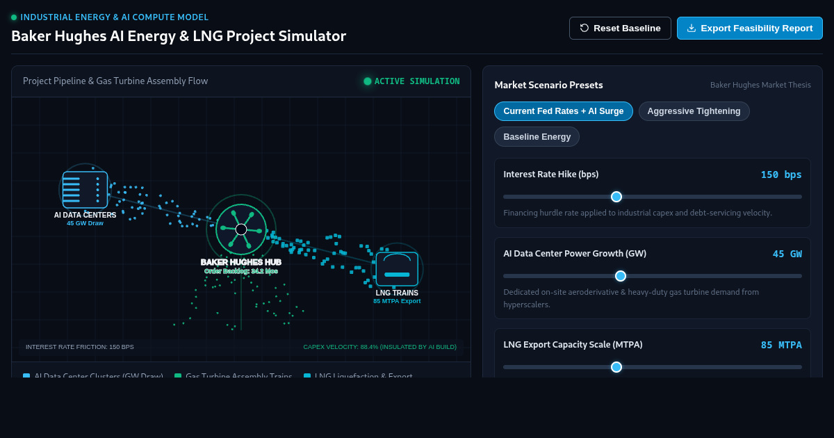 Baker Hughes AI Energy & LNG Project Simulator preview