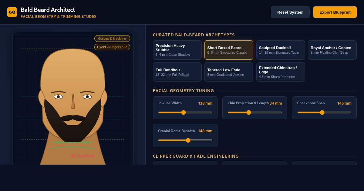 Bald Beard Architect: Face-Shape Grooming Studio preview