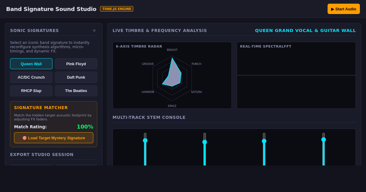 Band Signature Sound Analyzer & Timbre Reconstruction Studio preview
