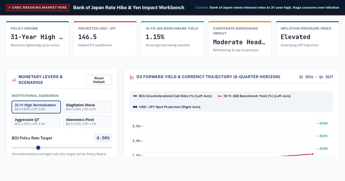 Bank of Japan Rate Hike & Yen Impact Workbench preview
