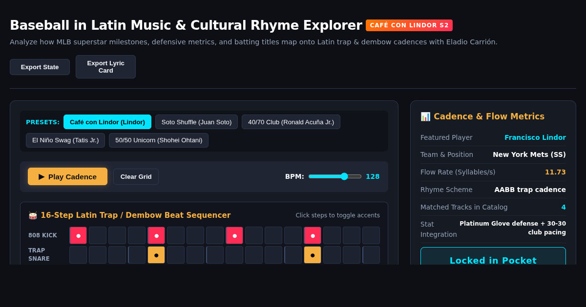 Baseball in Latin Music & Cultural Rhyme Explorer preview