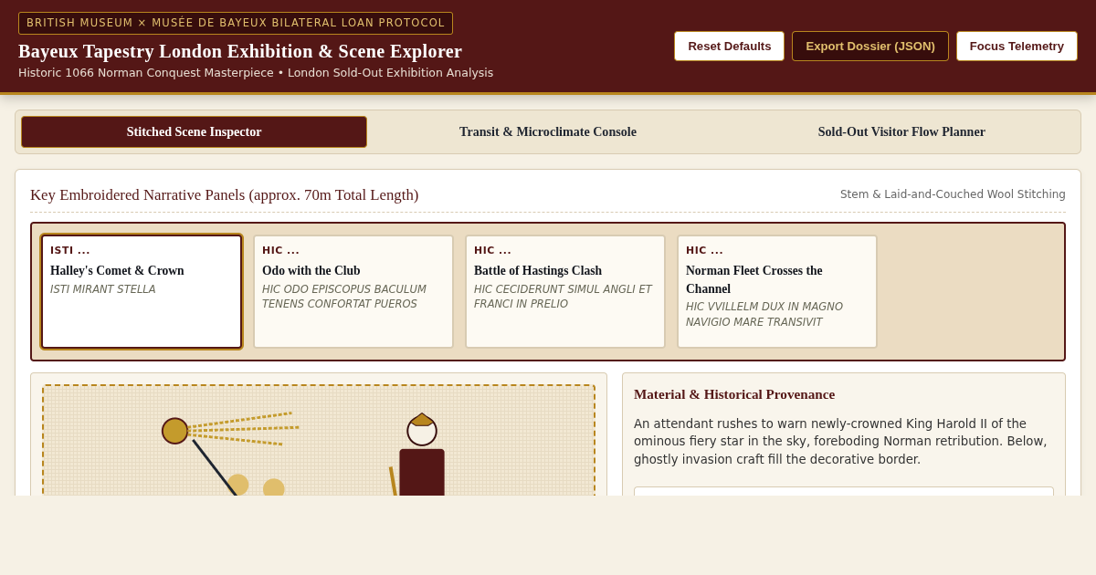 Bayeux Tapestry London Exhibition & Scene Explorer preview