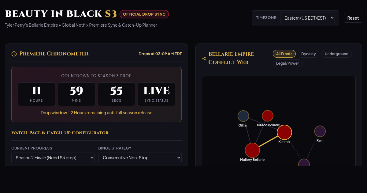 Beauty in Black Season 3 Premiere Sync & Catch-Up Planner preview