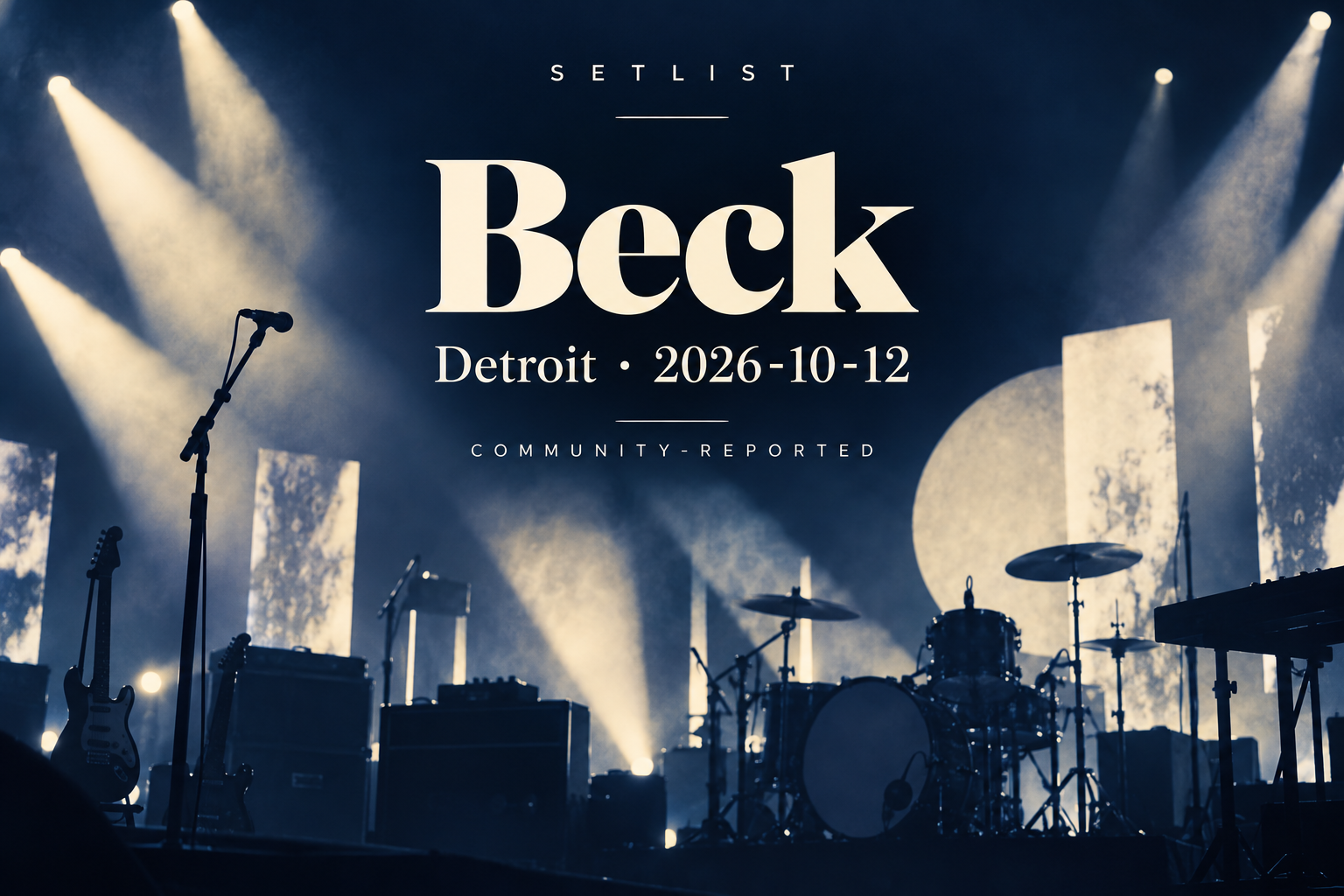 Concert setlist editorial preview