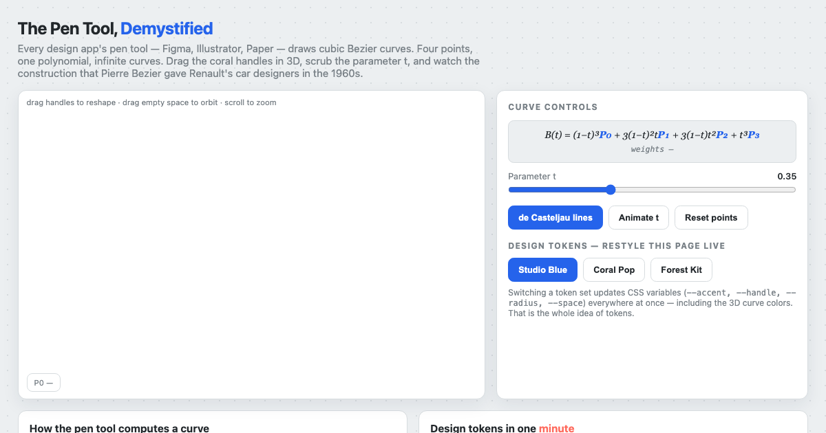 Pen Tool & Bezier Playground preview