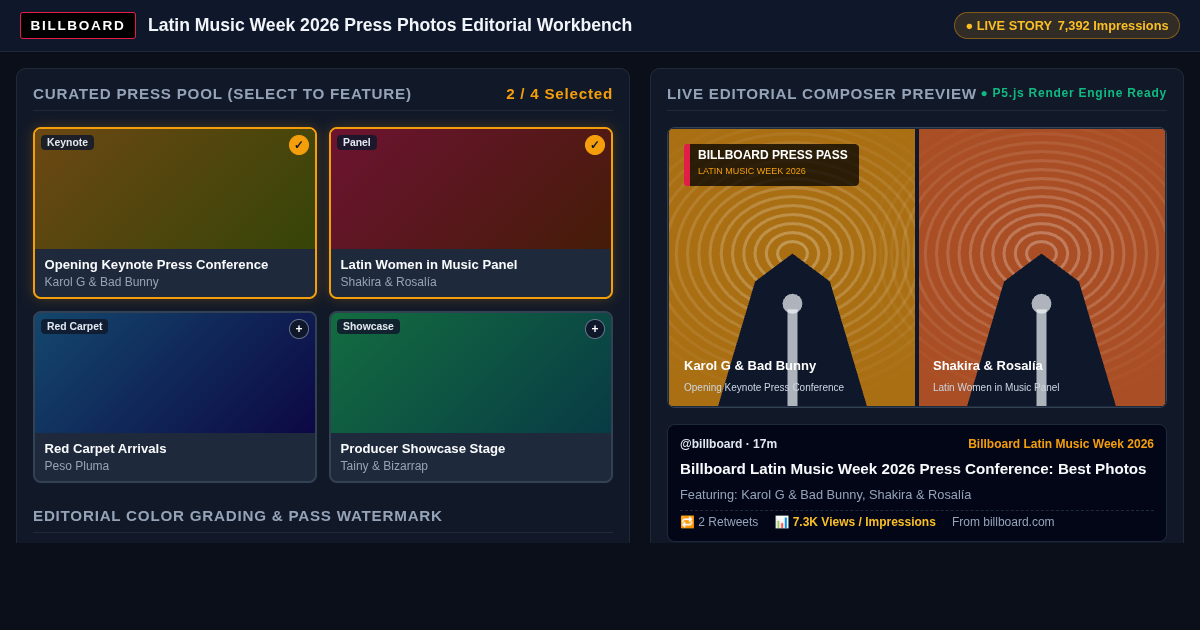 Billboard Latin Music Week 2026 Press Photo Gallery & Story Composer preview