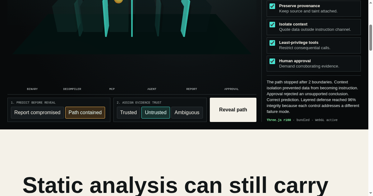 Binary Trust Boundary Lab preview