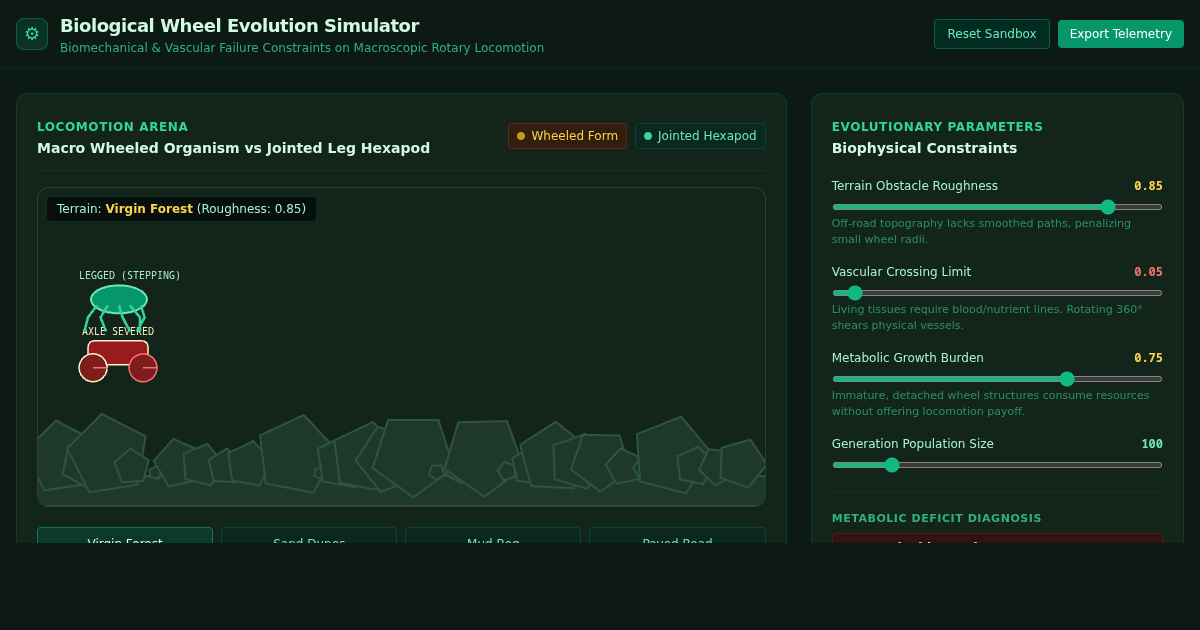 Biological Wheel Evolution Simulator preview