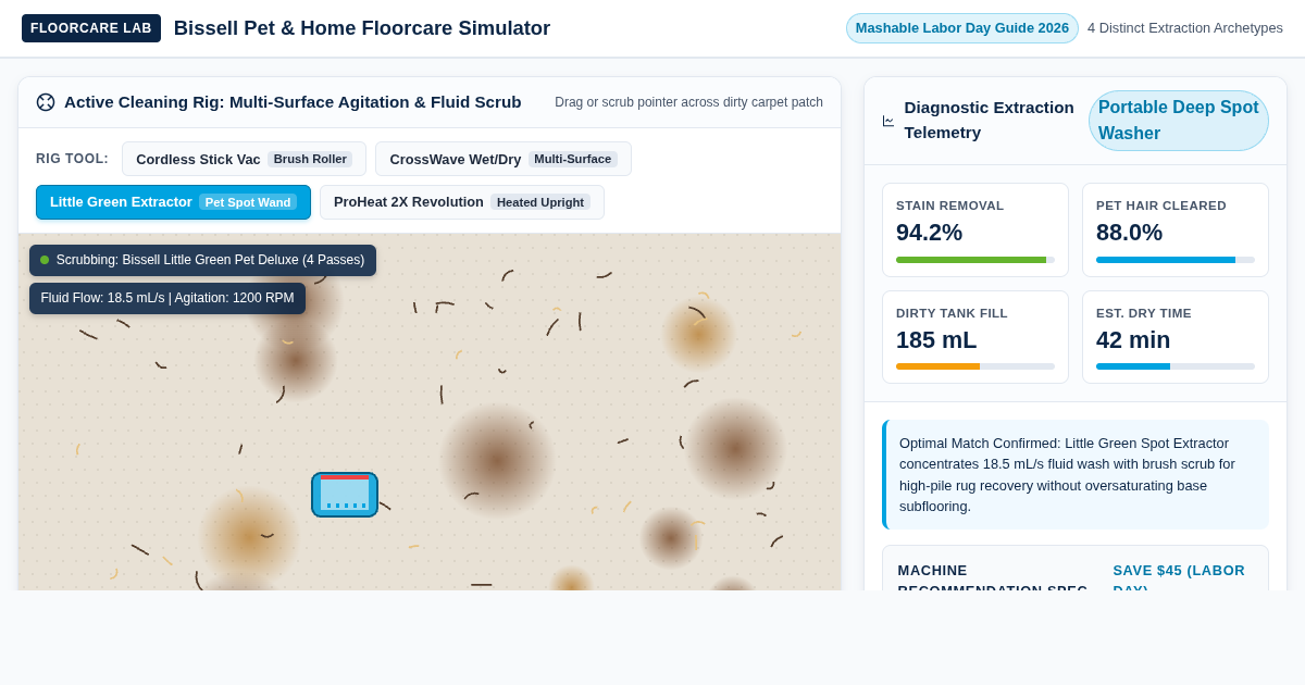 Bissell Pet & Home Floorcare Simulator | Multi-Surface Lab preview