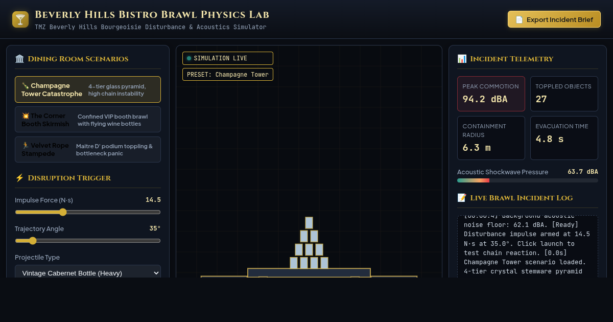 Beverly Hills Bistro Brawl Physics Lab preview