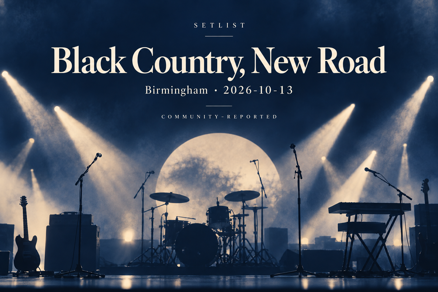 Concert setlist editorial preview