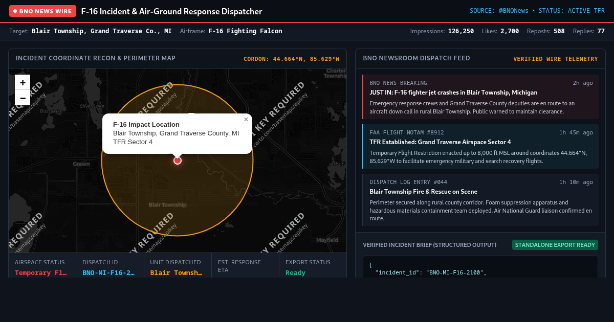 BNO News Aircraft Incident & Emergency Response Dispatcher preview