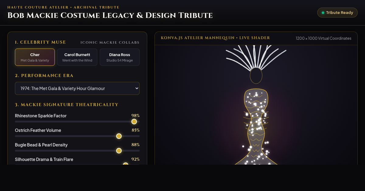 Bob Mackie Costume Legacy & Design Tribute preview