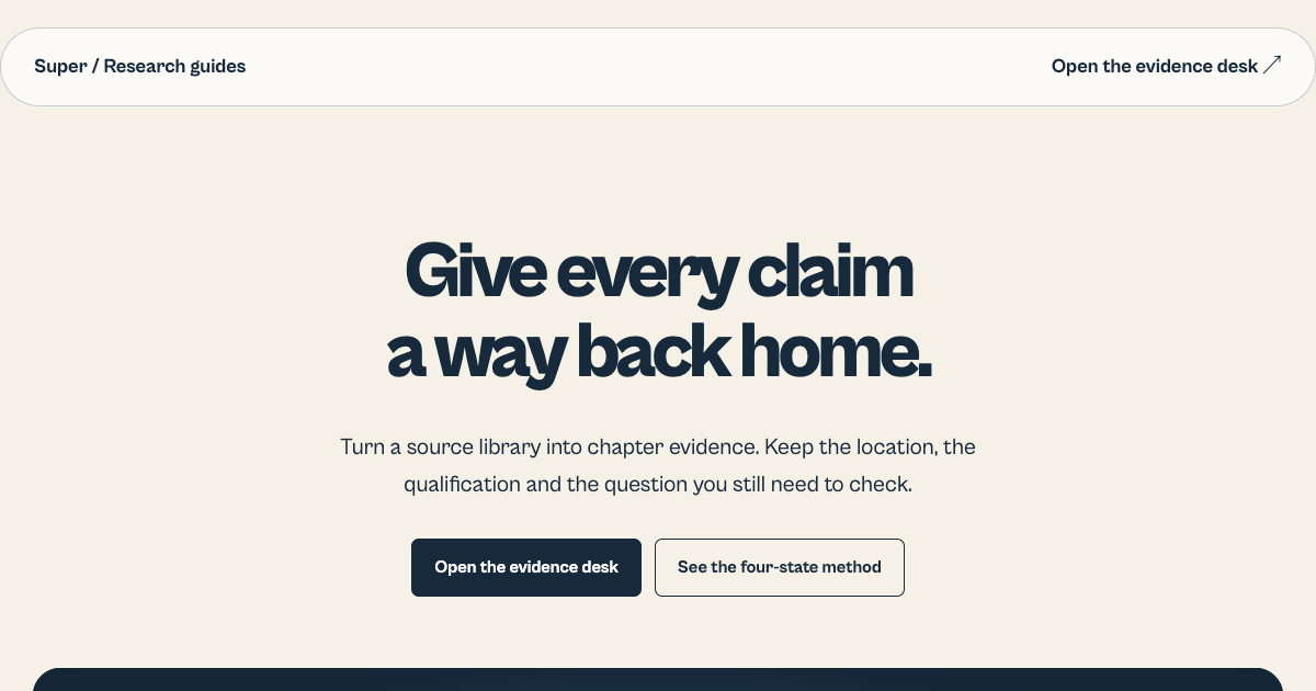 Organize book research