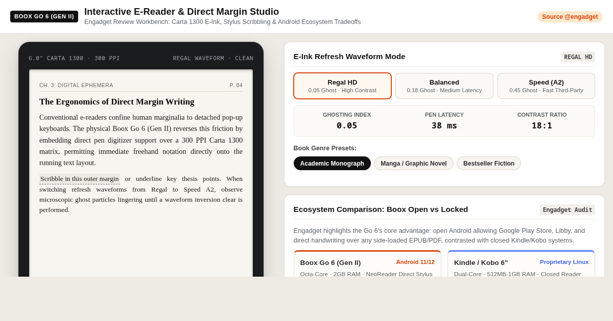 Boox Go 6 (Gen II) Interactive E-Reader & Annotation Studio preview