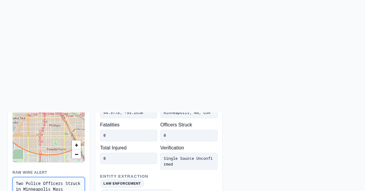 Breaking News Incident Parser preview