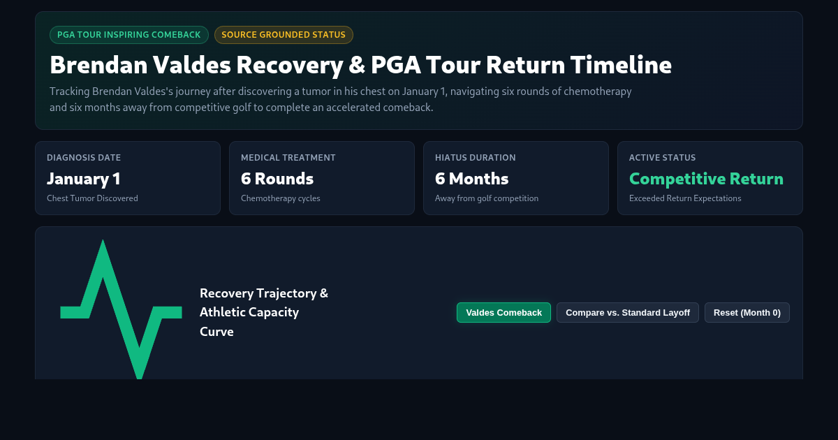 Brendan Valdes Recovery & PGA Tour Return Timeline preview