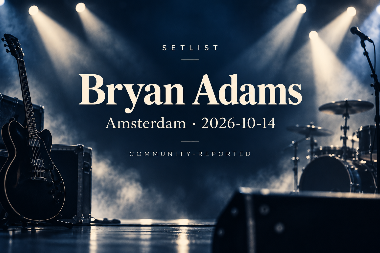 Concert setlist editorial preview
