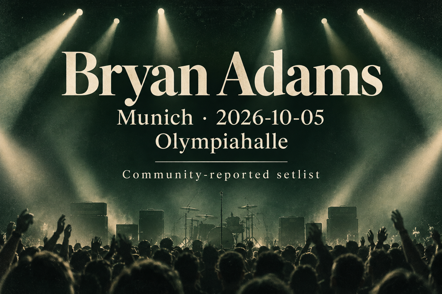 Concert setlist editorial preview