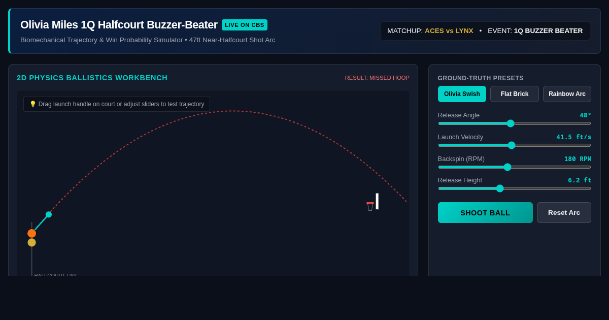 Buzzer Beater Arc Mechanics & Win Probability Tracker preview
