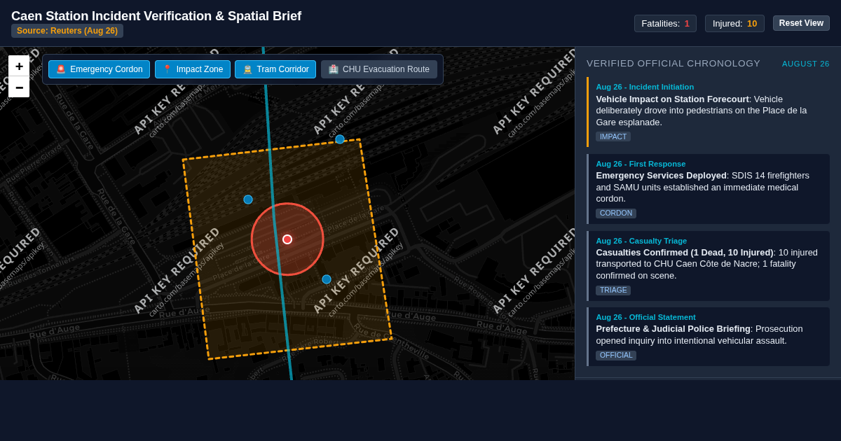 Caen Station Incident Verification & Spatial Brief preview
