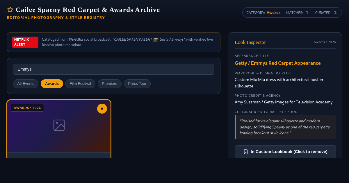 Cailee Spaeny Red Carpet Gallery & Awards Archive Timeline preview