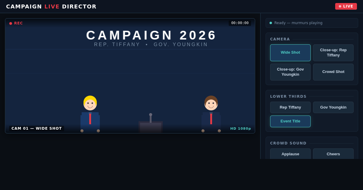 Campaign Live Director: Simulate Political Broadcasts preview