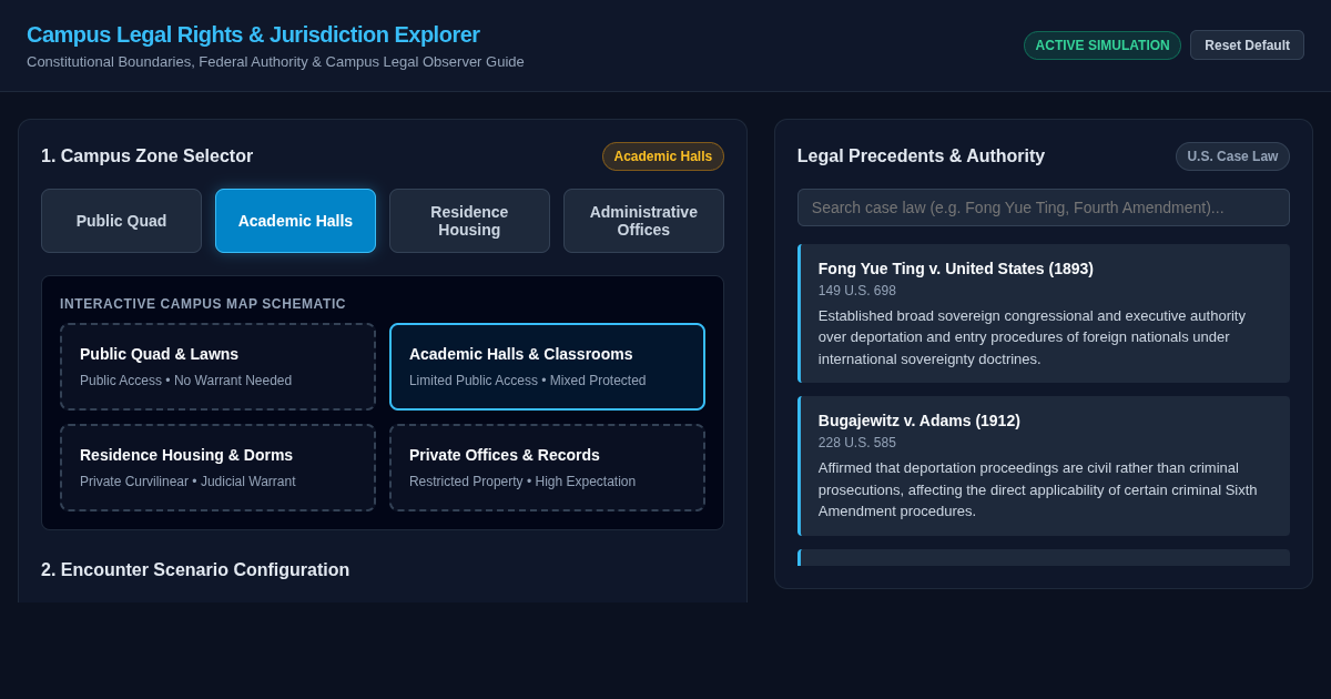 Campus Legal Rights & Jurisdiction Explorer preview