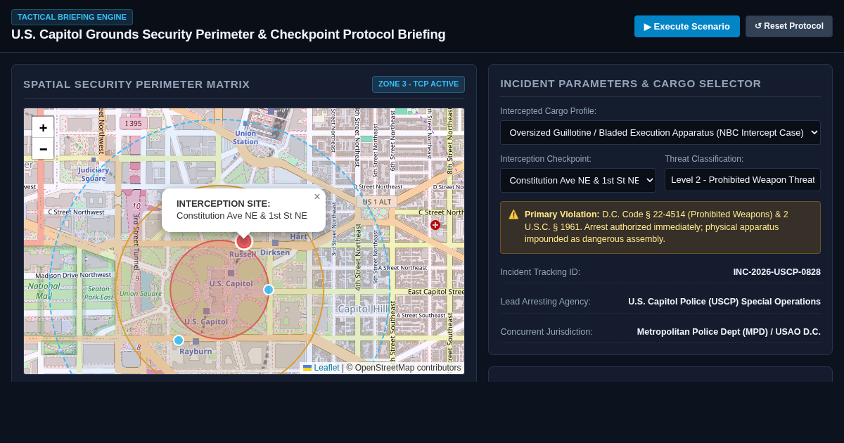 U.S. Capitol Grounds Security Perimeter & Checkpoint Protocol Briefing preview