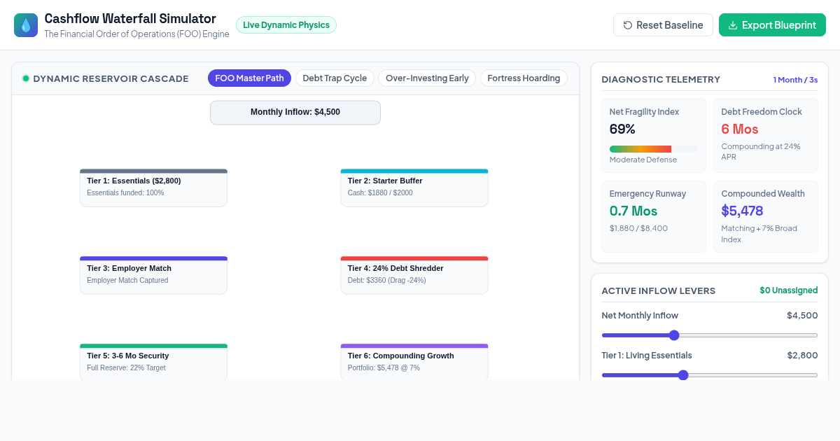 Cashflow Waterfall Simulator: The Financial Order of Operations preview