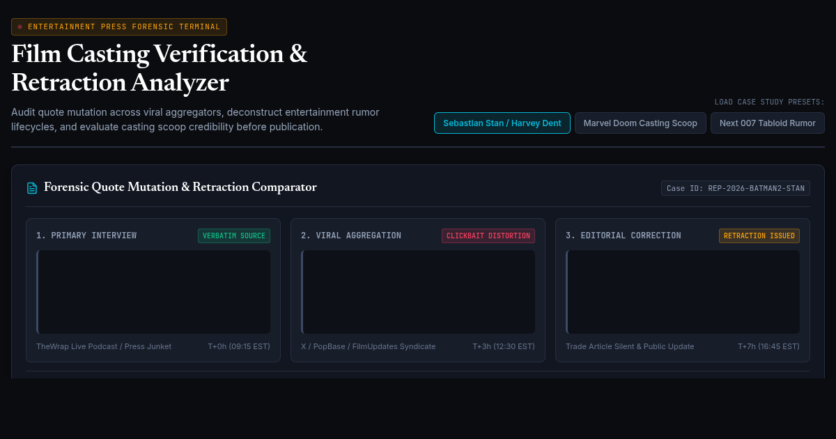 Film Casting Verification & Retraction Analyzer preview