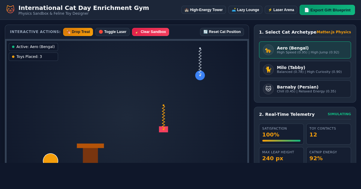 International Cat Day Enrichment Gym & Gift Sandbox preview