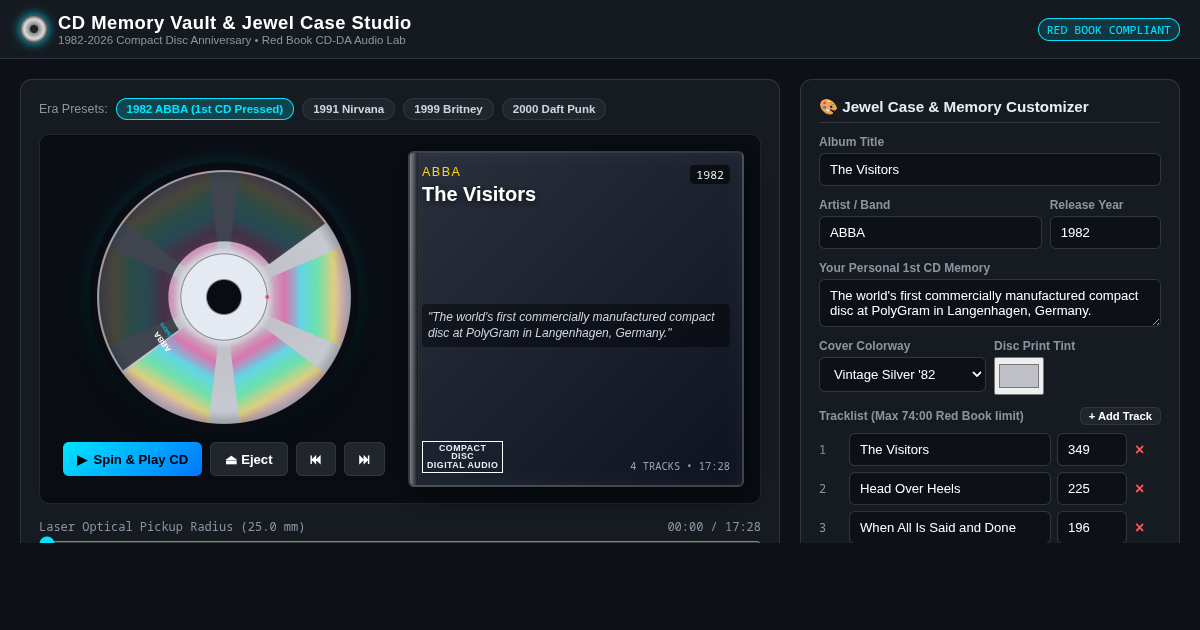 CD Memory Vault & Jewel Case Studio preview