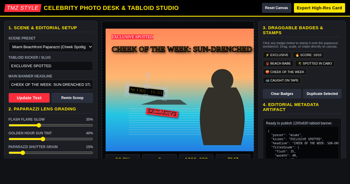 Celebrity Photo Desk: Tabloid Cover & Editorial Studio preview