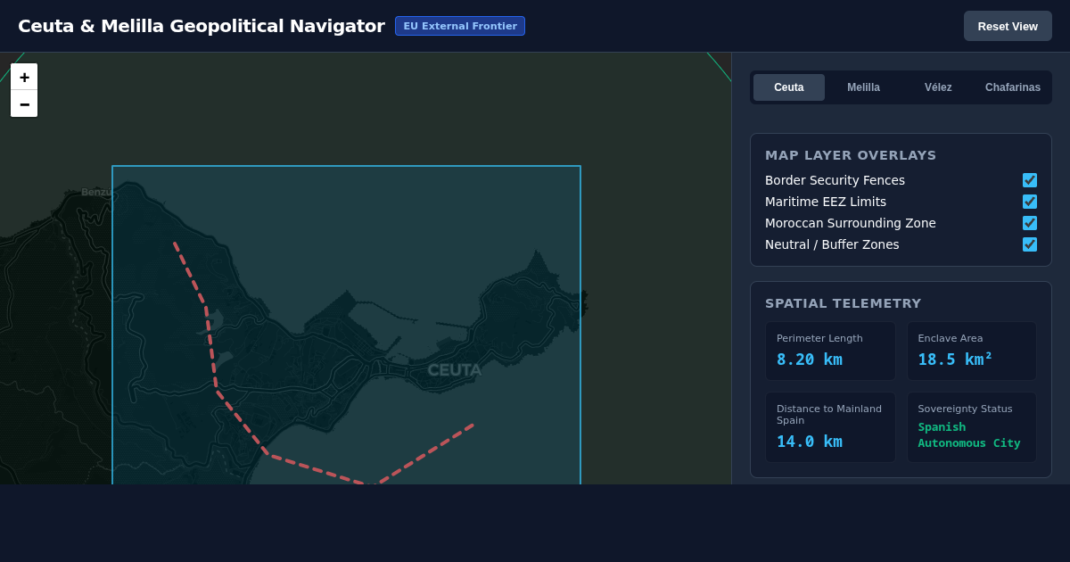 Ceuta & Melilla Geopolitical & Border Navigator preview