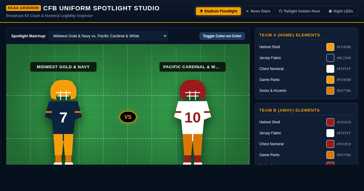 CFB Uniform Spotlight & Contrast Studio preview