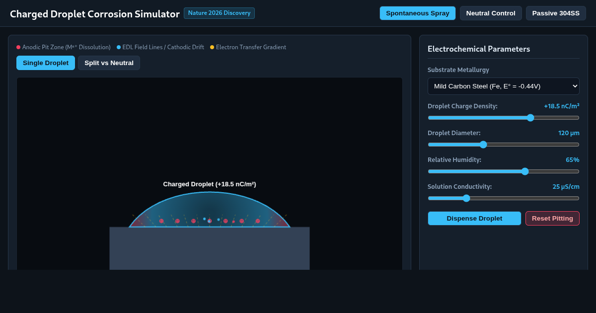 Charged Droplet Corrosion Simulator preview