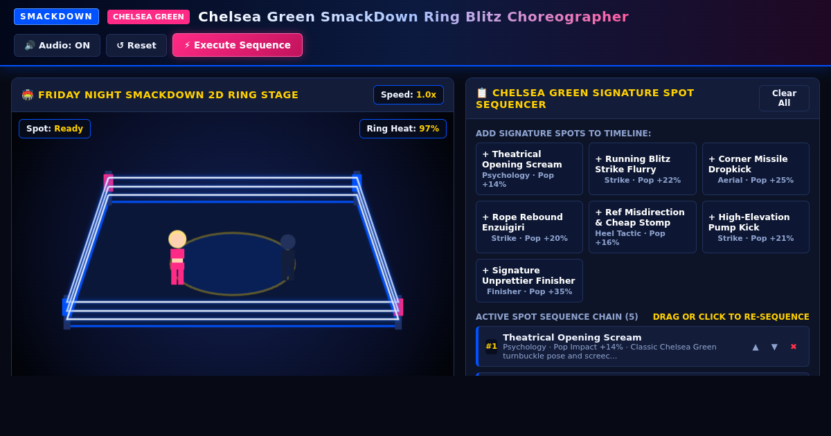 Chelsea Green SmackDown Ring Blitz Choreographer preview