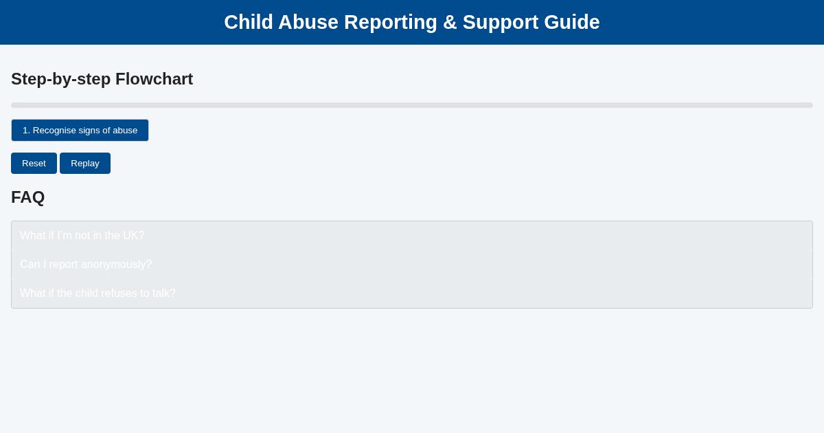 Child Abuse Reporting & Support Guide preview