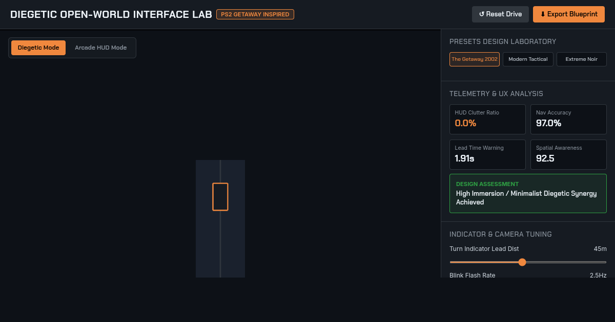 Diegetic Interface & Open-World HUD Mechanics Simulator preview