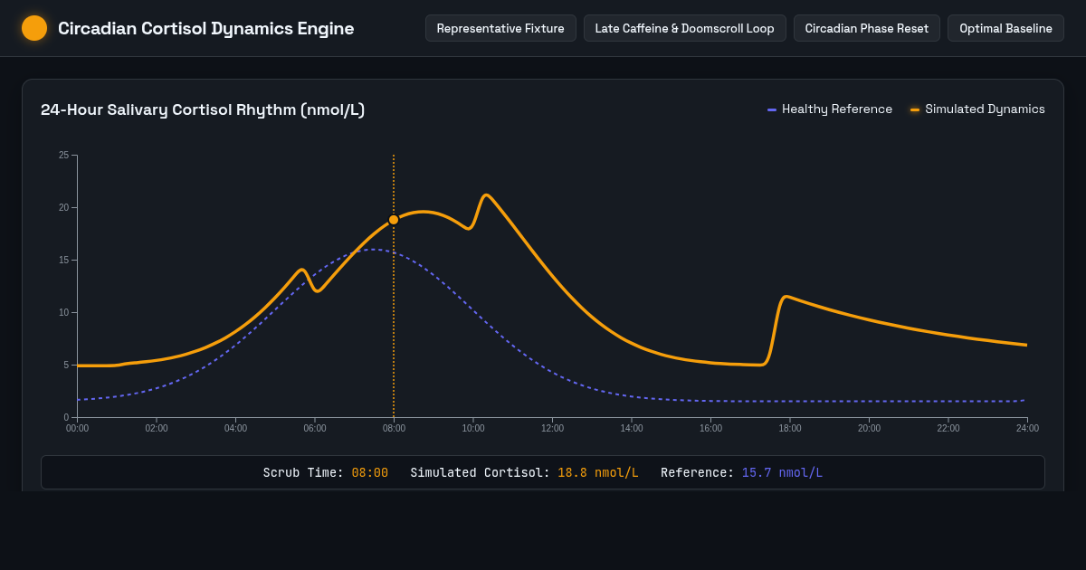 Circadian Cortisol Dynamics Engine preview