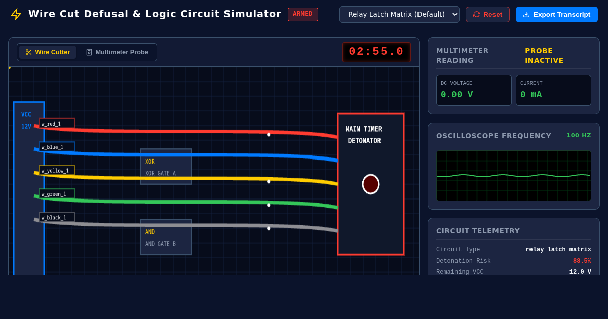 Wire Cut Defusal & Logic Circuit Simulator preview