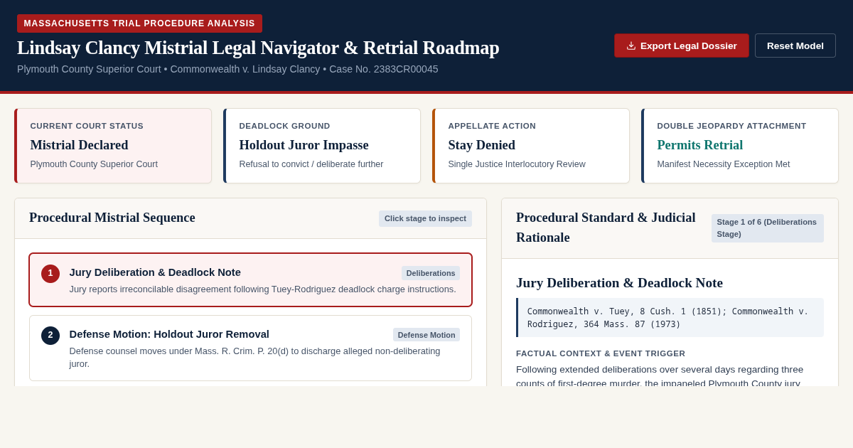 Lindsay Clancy Mistrial Legal Navigator & Retrial Roadmap preview