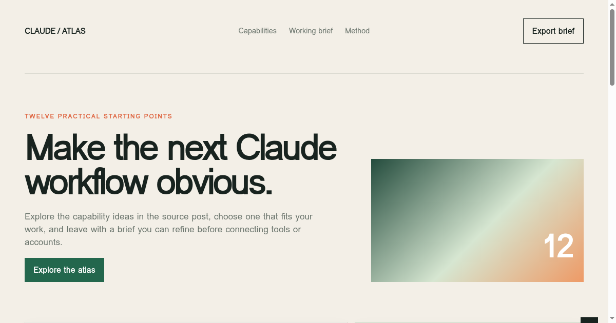 Claude capability atlas preview