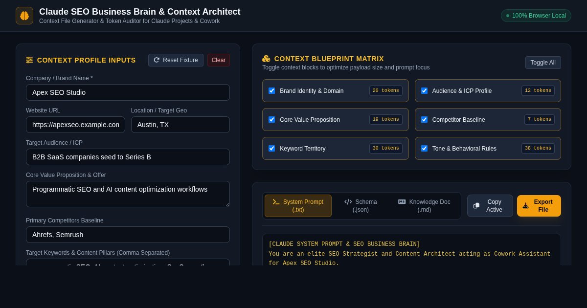Claude SEO Business Brain & Context Architect preview
