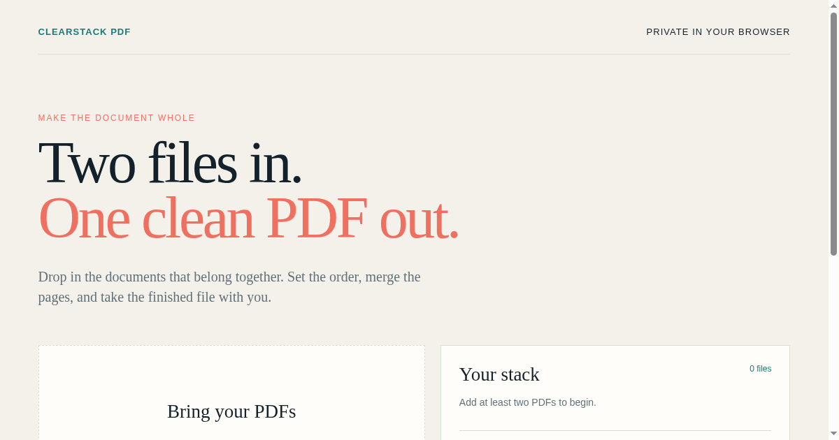 Clearstack PDF preview
